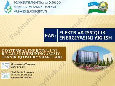 geotermal energiya — PPTX