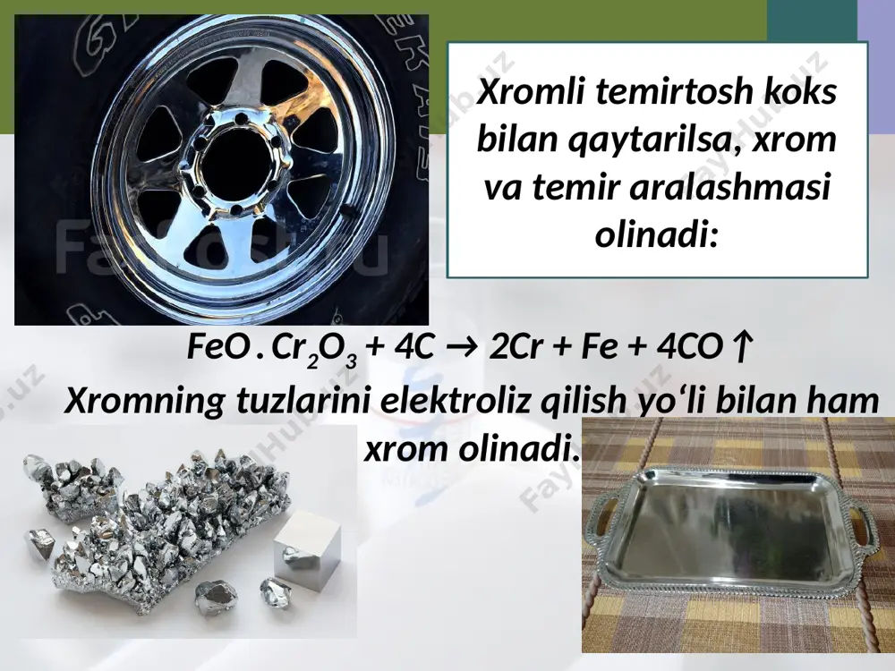 xromning davriy sistemadagi o'rni - Page 5