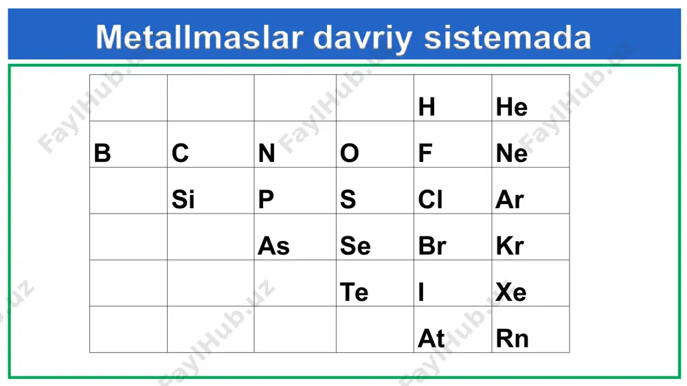arning umumiy xossalari” mavzusini o‘qing (darslikdagi 89- 92 - sahifalar). 92 - sahifadagi savollarga javob yozing. e’tiboringiz uchun rahmat!