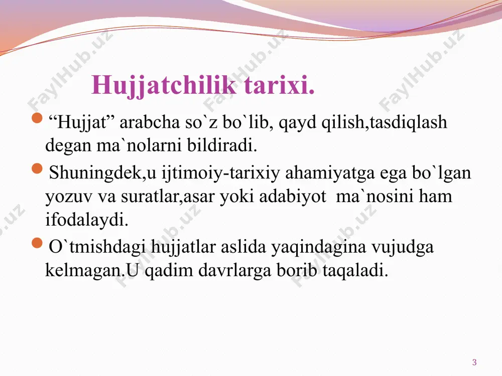 davlat tilida ishyuritish fanidan taqdimot - Page 3