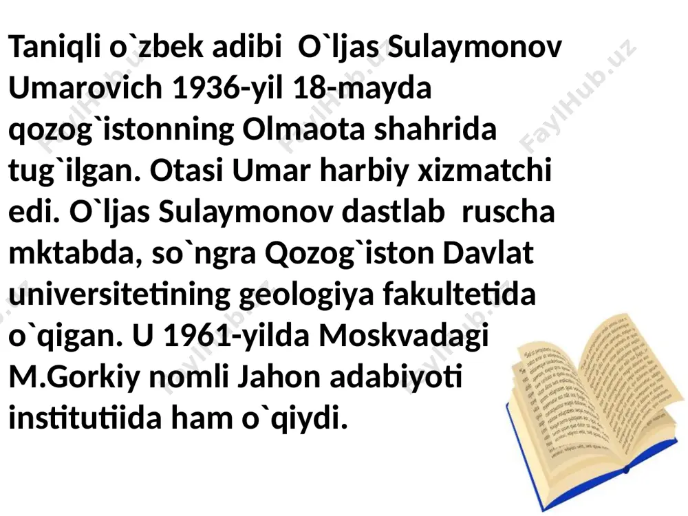 o`ljas sulaymonov hayoti va ijodi - Page 2