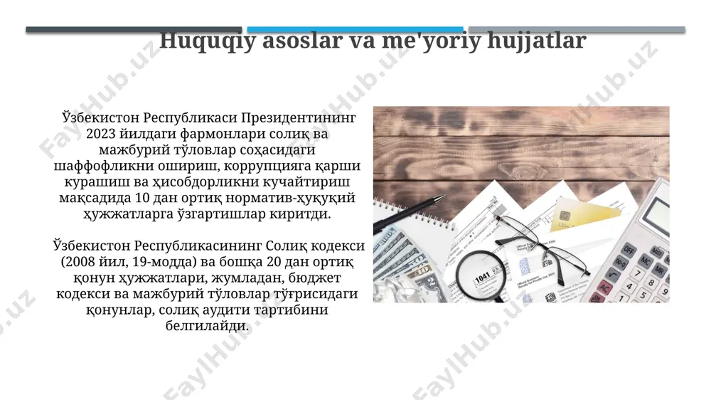 soliqlar va majburiy to‘lovlar auditi - Page 5