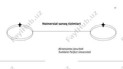 noinersial sanoq tizimlari — PPTX