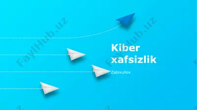 kiber xafsizlik — PPTX