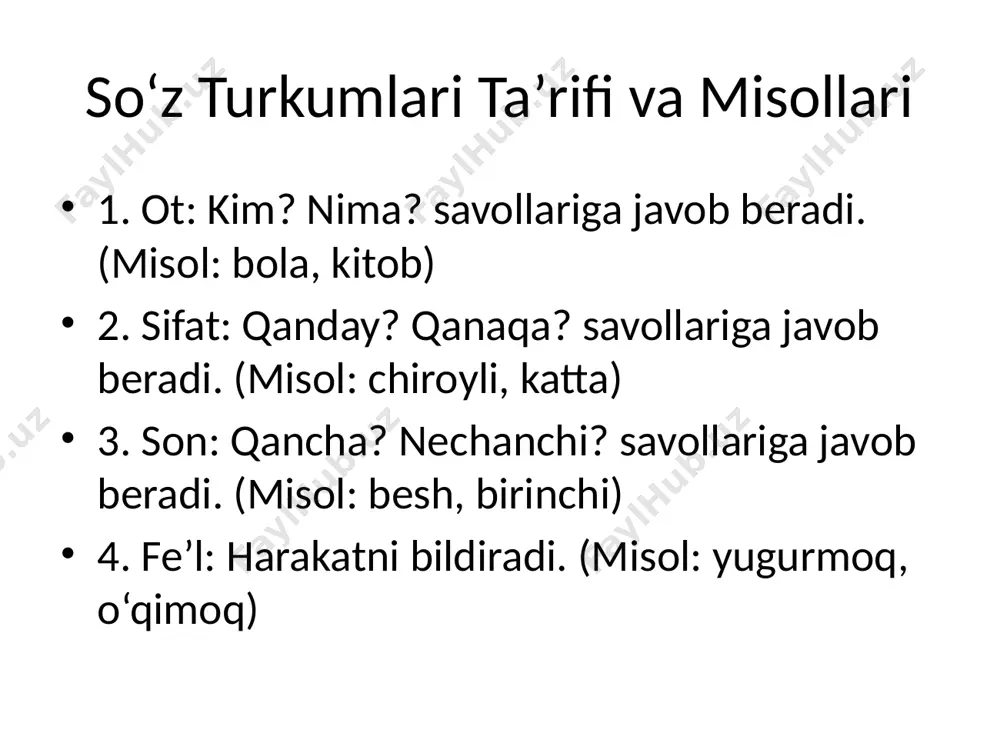o'zbek tilidagi so’z turkumlari - Page 3