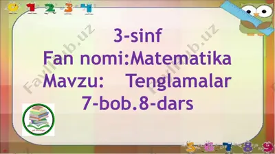 tenglamalar — PPTX