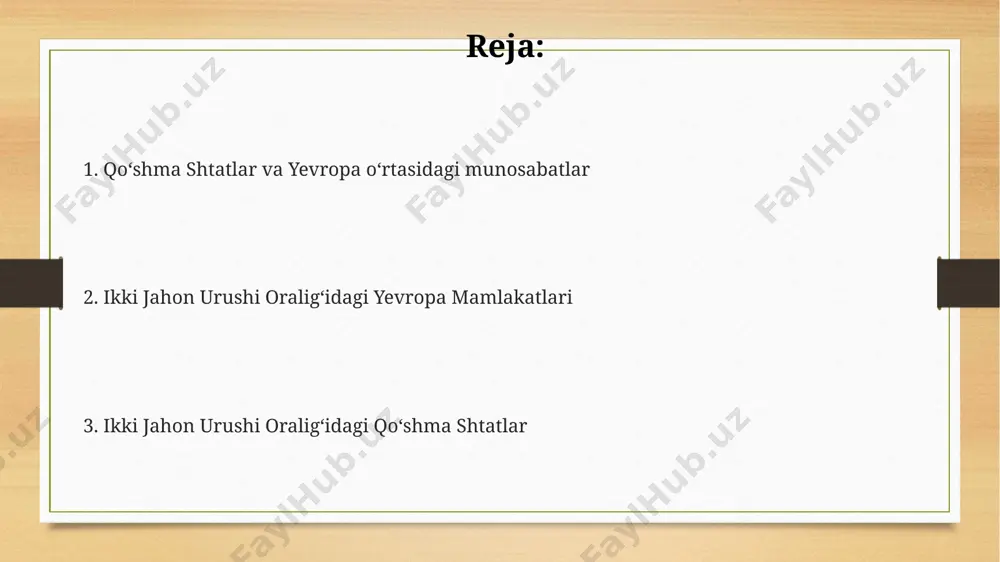 alistik kayfiyatlar ikkinchi jahon urushi arafasida aqshning iqtisodiyotining 40% ga yaqini sanoat mahsulotlarini ishlab chiqarishga to'g'ri kelgan bo'lsa, yevropa mamlakatlari, ayniqsa, germaniya va italiya kabi davlatlar, qattiq iqtisodiy inqirozga yuz tutgan. 1920-yillarning oxirida, germaniya va italiyadagi milliy-sosialist va fashistlar harakatlarining o'sishi, ularning milliy g'urur va imperiya qurish g'oyalarini targ'ib qilib, xalqaro munosabatlarni keskinlashtirgan. versal shartnomasi bilan germaniyadan tortib olingan hududlar va boyliklar, uning 1930-yillardagi militarizatsiya siyosatini va avstriya, chexoslovakiya kabi qo'shni davlatlarga bo'lgan tajovuzkorlik niyatlarini kuchaytirdi. ikkinchi jahon urushiga yoʻl ochgan voqealar yaponiyaning 1931-yilda manchjuriyaga bostirib kirishi va 1937-yilda xitoyga qarshi keng koʻlamli harbiy harakatlar boshlashi, jahon siyosatidagi beqarorlikni kuchaytirdi va ikkinchi jahon urushiga yoʻl ochuvchi asosiy omillardan biri boʻldi. 1929-yilda aqshda boshlangan buyuk depressiya butun dunyo iqtisodiyotini falaj qilib, germaniya kabi davlatlarda ekstremal milliy g'oyalarni kuchaytirdi va fashizmning oʻsishiga zamin yaratdi. versal shartnomasi bilan germaniyaga yuklangan ogʻir tovonlar va hududiy cheklovlar, 1930-yillarga kelib, mamlakatdagi noroziliklarning oshishiga va gitlerning hokimiyatga …