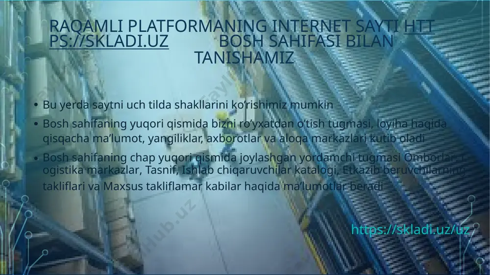 "o'zbekiston omborlari va logistika markazlari" - Page 3