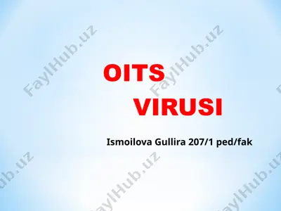 oits virusi — PPTX
