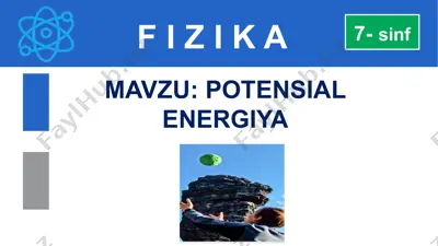 potensial energiya — PPTX
