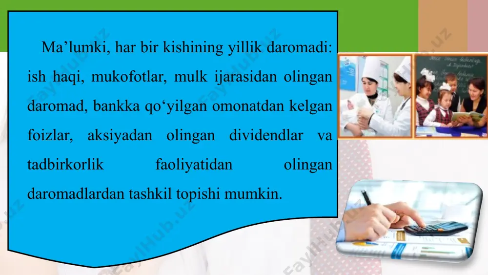 daromad solig'i 9-sinf - Page 5