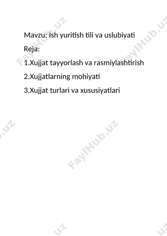 oslik qo’mitasi bu masalani hal etishda jiddiy va izchil ish olib bormoqda. hujjatlar matniga qo’yiladigan eng muhim talablardan biri xolislikdir. hujjatlar rasmiy munosabatlarni ifodalovchi va qayd etuvchi rasmiy yozma vositalar sifatida axborotni xolis aks ettirmog’i lozim. shuning uchun hujjatlar tilida so’z va so’z shakllarini qo’llashda muayyan chegaralanishlar mavjud. xususan, rasmiy ish uslubida kichraytirish erkalash qo’shimchalarini olgan so’zlar, ko’tarinki tantanavor yoki bachkana, mubolag’a, istiora, tashxis kabi obrazli tafakkur ifodasi uchun xizmat qiluvchi usullar ishlatilmaydi. ularning ishlatilishi hujjatlar matnidagi ifodaning noxosilligiga olib keladi. hujjatlar matnining xolislik, aniqlik, ixchamlik, lo’ndalik, mazmuniy to’liqlikdan iborat zaruriy sifatlari hujjatchilik tilining o’ziga xos uslubi, undagi o’ziga xos so’z qo’llash, morfologik va sintaktik xususiyatlar orqali ta’min etiladi. hujjatlar tilida ot so’z turkuimiga oid so’zlar ko’p qo’llaniladi. xatto, fe’l bilan ifodalanuvchi harakat va holatlar ifodasi uchun ham otga yaqin so’z shakllari tanlanadi, ya’ni harakat nomi deb ataluvchi so’z shakllari faol ishlatilinadi: “ … tayyorgarlikning borishi haqida”, “…qarorning bajarilishi to’g’risida”, …