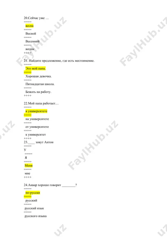 o'zbek tili savollari - Page 5
