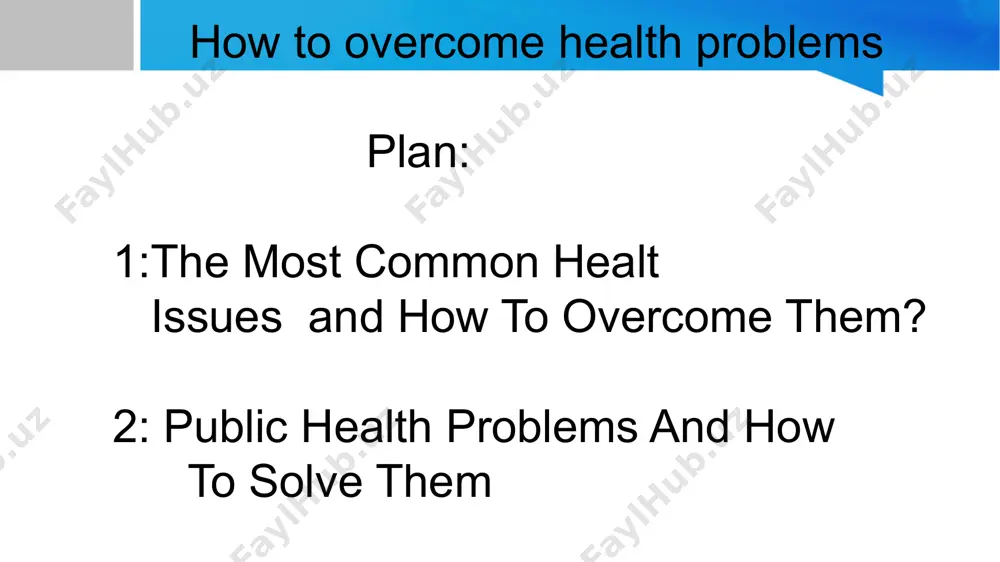 how to overcome health problems - Page 2