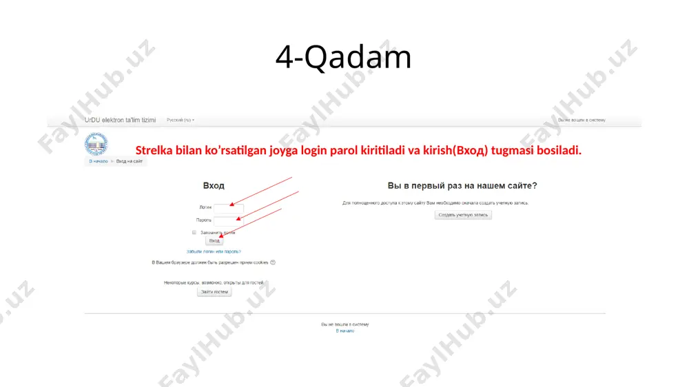 modul (moodle) tizimidan foydalanish - Page 5