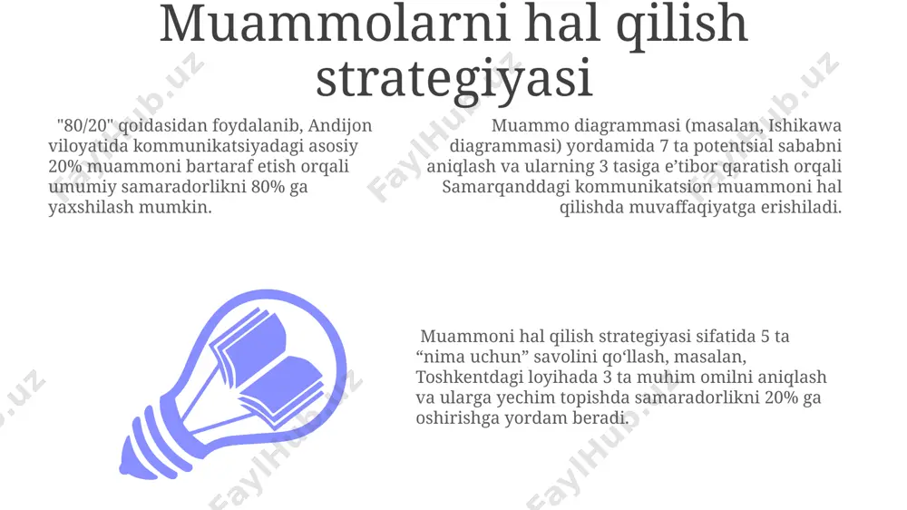 lar natijalariga ko'ra, 7 dan ortiq ishtirokchilarning 60% muloqotdagi asosiy muammolar sifatida axborotning yetarli emasligini va noto'g'ri talqinini ko'rsatdi. muloqotdagi muammolarni aniqlashda, masalan, 50 nafar talaba ishtirok etgan toshkentdagi tadqiqot shuni ko'rsatdiki, 30%i tushunmovchiliklarni noaniq til bilan bog'laydi. muloqot jarayonida yuzaga keladigan 10 ta muammoning kamida 4 tasi, masalan, ijtimoiy tarmoqlarda bo'lib o'tadigan muloqotlarda emotsional so'zlarning ko'pligi bilan bog'liq bo'lishi mumkin. fikr almashish va muhokama qilish muloqotdagi muammolarni hal qilishda, 5 ta asosiy bosqichdan iborat bo'lgan toshkent shahridagi model, muammo aniqlanishidan yechimning amalga oshirilishiga qadar bo'lgan jarayonni osonlashtiradi. fikr almashish va muhokama qilish jarayonida 3 dan ortiq ishtirokchi bo'lganda, samarqanddagi 2023 yilgi tadqiqotlar shuni ko'rsatdiki, samarali natijalarga erishish ehtimoli 15% ga ortadi. o'zbekistonning qishloq hududlarida o'tkazilgan 2022 yilgi so'rovnomalar shuni ko'rsatdiki, fikr almashish va muhokama qilish samaradorligi, ishtirokchilarning o'zaro ishonch darajasiga qarab, 20% dan 80% gacha o'zgaradi. muvaffaqiyatli muloqot uchun tavsiyalar muvaffaqiyatli muloqot uchun 5 dan ortiq ishtirokchilar bilan onlayn …