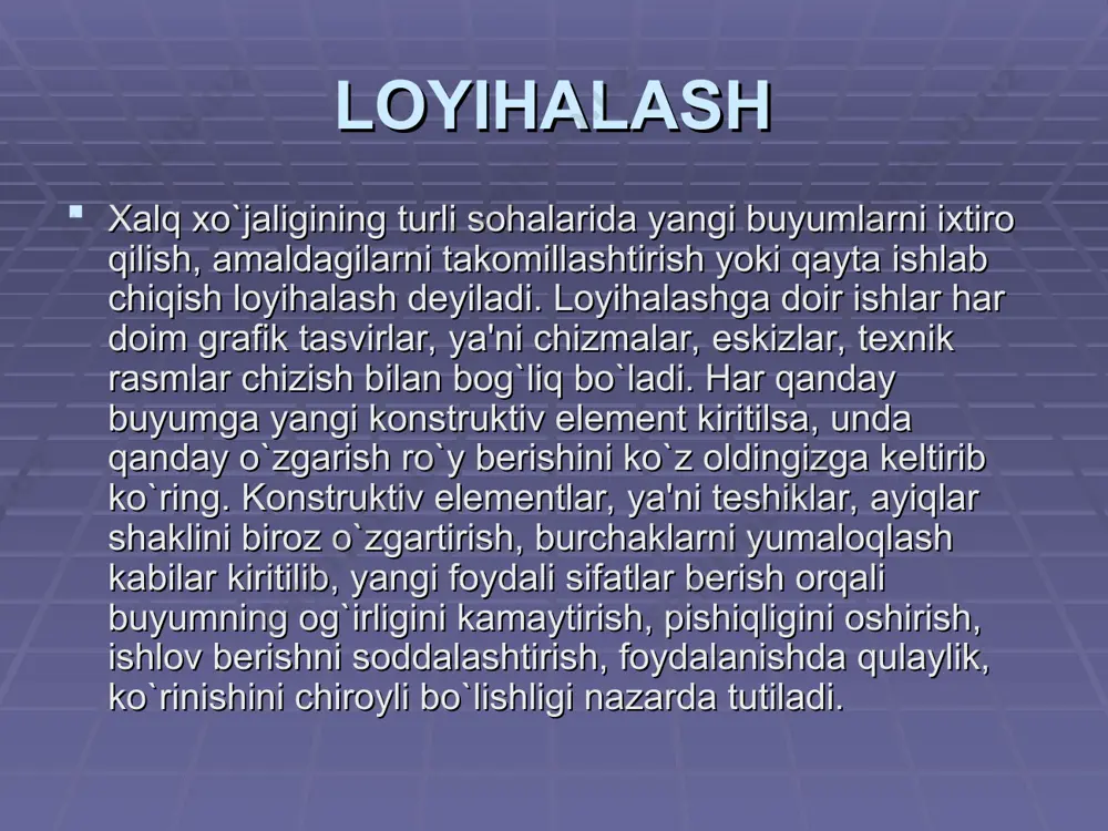 detalning shaklini o`zgartirishga oid loyihalash - Page 2