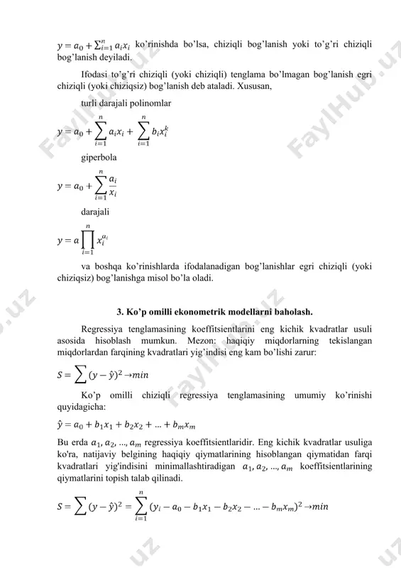 ko’p omilli ekonometrik tahlil - Page 5
