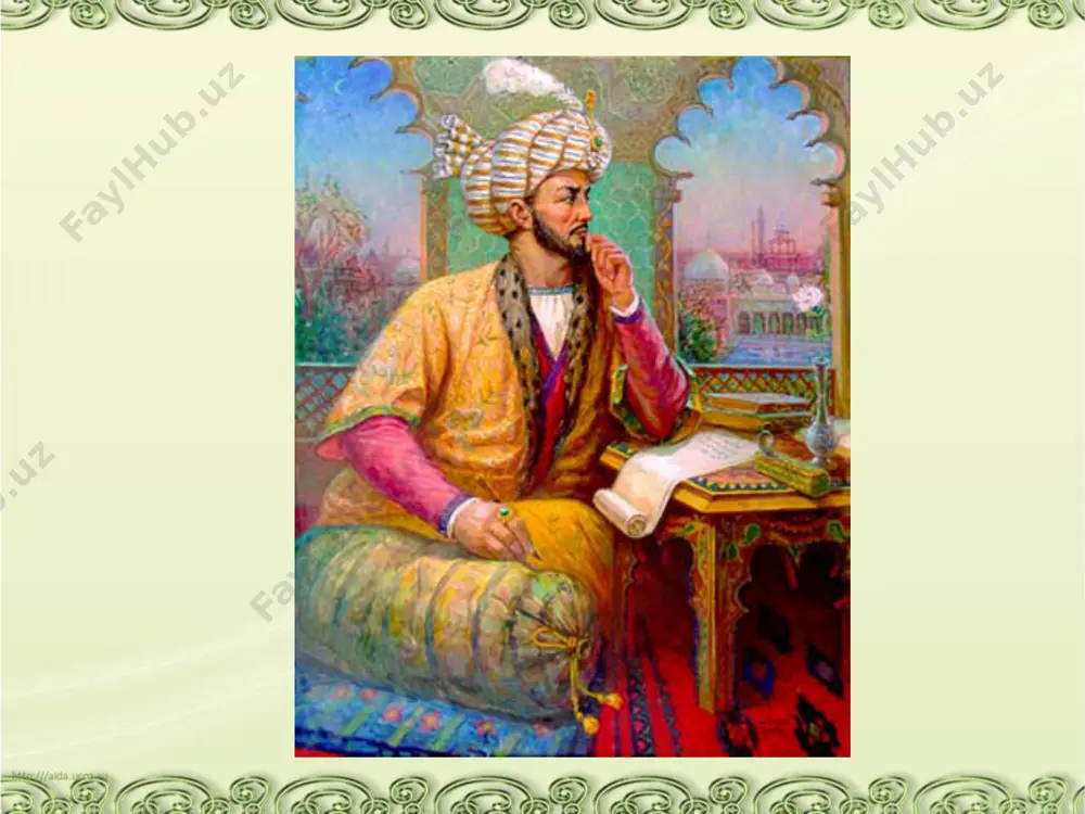 ealardan xulosalaydi. u o’z zamonasidagi badxulq, bemehr uqubatsiz insonlarga qarata shunday yozgan edi: qolmadi hurmat ahli olamda, olamu olam ahlidin bu ilik. bobur ikki podshohligidin, yaxshiroq bu zaminda bir beklik. image1.jpeg image2.png image3.jpeg image4.jpeg image5.jpeg image6.jpeg image7.jpeg image8.jpeg image9.jpeg image10.jpeg image11.jpeg image12.jpeg image13.jpeg image14.jpeg image15.jpeg image16.jpeg image17.jpeg