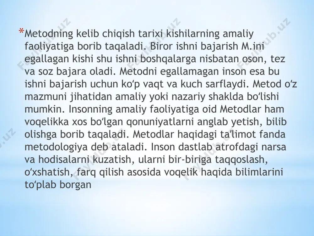 a umumiy sanoat protsesning boʻlagi boʻlib hisoblanuvchi ishlab chiqarish, tashiish, saqlamoq, nazorat qilish haqidagi ish-harakatlar ham texnologiya deb ataladi. jamiyatning oʻzgarishiga bogʻliq ishlab chiqarishning, hizmatning, oʻqitishning, v.b. turli sohalarga innovatsiya texnologiyasi tushunchasi kirilmoqda. etiboringiz uchun rahmat image1.png image2.png image3.png image4.png /docprops/thumbnail.jpeg