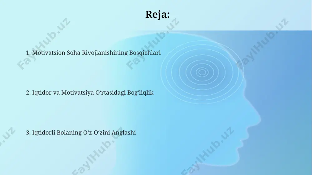 ikrlash qobiliyatini rivojlantirish uchun 5-7 yosh oralig'ida maqsadli o'yinlar va samarqanddagi maxsus rivojlantirish markazlaridan foydalanish samarali. motivatsion sfera rivojlanishida ijobiy natijalarga erishish uchun, toshkentdagi eksperimentlar shuni ko'rsatdiki, 8-10 yoshli bolalarga 3 ta kichik maqsadni qo'yish va ularning har birini muvaffaqiyatli bajarish uchun rag'batlantirish muhim. qiziqishlar va maqsadlarning paydo boʻlishi маълумотларга кўра, 15 ёшдан ошган истеъдодли болаларнинг 85% ида аниқ мақсадлар шакллана бошлайди, бунинг учун улар ўз қобилиятларини 3-5 та йўналишда синаб кўришади. сурхондарё вилоятидаги қишлоқ жойларда яшовчи истеъдодли болаларда, 12 ёшгача асосан, ўз яшаш жойларига яқин бўлган амалий йўналишларга – деҳқончилик, чорвачилик кабиларга бўлган қизиқишлар 20% кўпроқ кузатилади. 7-10 ёш атрофидаги ўқувчиларда, айниқса тошкент каби йирик шаҳарларда яшовчиларда, илмий-техникавий қизиқишларнинг пайдо бўлиши кузатилади, бу эса уларнинг келажакдаги касбий мақсадларига таъсир кўрсатади. oʻziga xos xususiyatlar va qiyinchiliklar gifted children often experience asynchronous development, where their intellectual abilities (iq 130+) are significantly ahead of their emotional maturity, leading to misunderstandings and social …