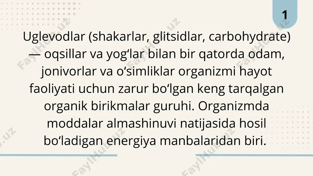 uglevodlar, yog'lar va oqsillar - Page 2
