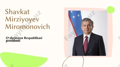 o‘zbekiston respublikasi davlat rahbarlari — PDF