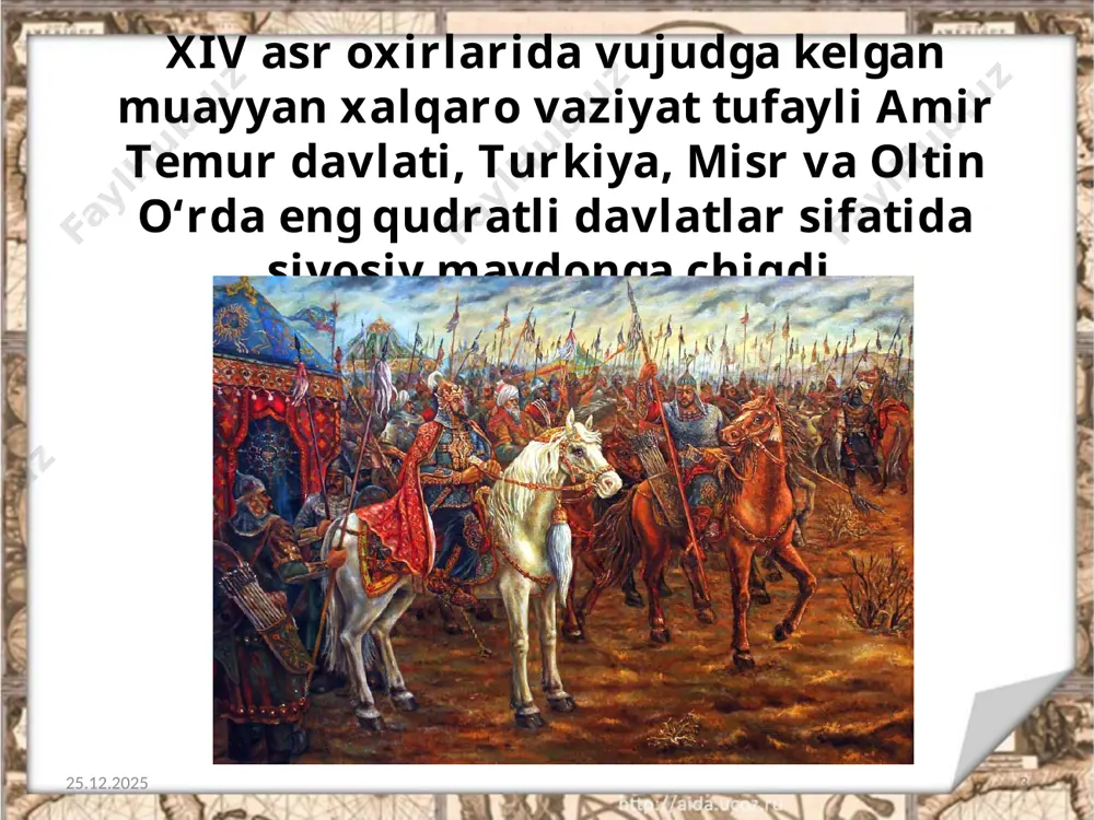 amir temurning tashqi siyosati. 7 - sinf - Page 3
