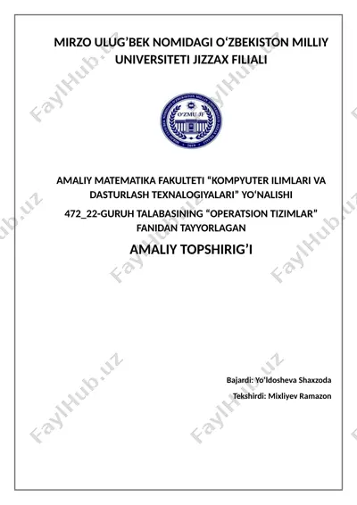 ms word dasturida makroslarni yaratish — DOCX