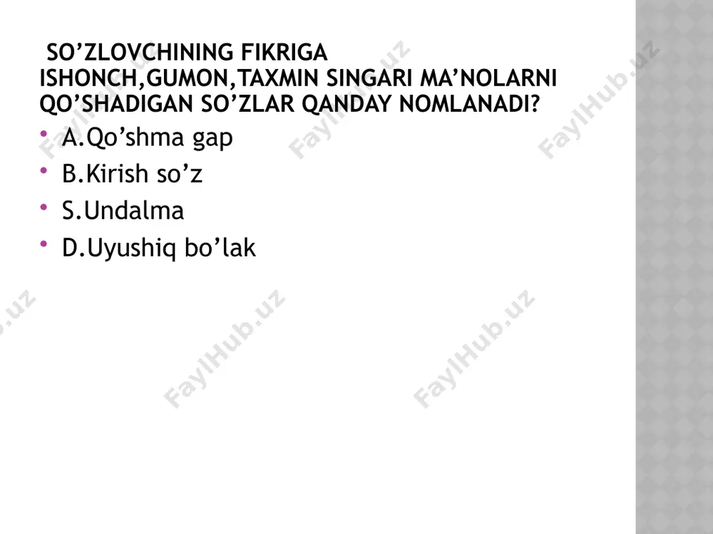 ko’chirma gap va ularda tinish belgilarining ishlatilishi - Page 5