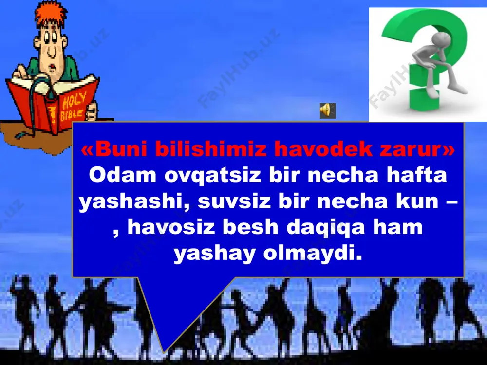 i hosil bo’ladi . bu juda qiziq hiqildoqning o’lchami va funksiyasi jinsga bog’liq.bolalarda hiqildoq balandda,qariyalarda pastda joylashgan bo’ladi ayollarda ovoz boylamlari 18-20mm,erkaklarda esa20-22, o’tacha hiqildoqning uzunligi erkaklarda 44 мм,ayollarda esa 35 mm. nutqning shaklllanish jarayoni artikulyatsiya deyiladi va u 5 yoshgacha shakllanadi quyidagi tablitsani to’ldiramiz tovush va nutqning shakllanishi hiqildoq yutingan paytda nafas yo’llariga ovqat kirib qolmasligi uchun yopiq turadi havoning o’tishini ta’minlaydi taxeya va bronxlar traxeya – devori (10-15 sm), yarim halqadan iborat . traxeya - o’ng va chap bronxlarga bolinadi quyidagi savolga javob bering: ko’p chekadigan kishilar nima uchun ko’p yo’talishini qanday tushuntirish mumkin? quyidagi tablitsani to’ldiramiz tuzilishidagi asosiy xususiyatlari funksiyasi traxeya hiqildoqning davomi bo’lib,yarim halqa tog’aydan iborat.orqa devori qizilo’ngachga yopishib turadigan yumshoq to’qimadan iborat havoni namlab,chang zarralaridan tozalab,o’pka alveolalariga o’tkazadi bronxlar bronxlar ham yarim halqa naydan iborat.bronxlar o’pkalarga kirgandan so’ng ko’p marta ketma-ket shoxlanib ingishka naychalarni hosil qiladi havoni o’pka alveolalariga o’tkazadi o’pkalar quyidagi atamalarni ta’rifini yozing …