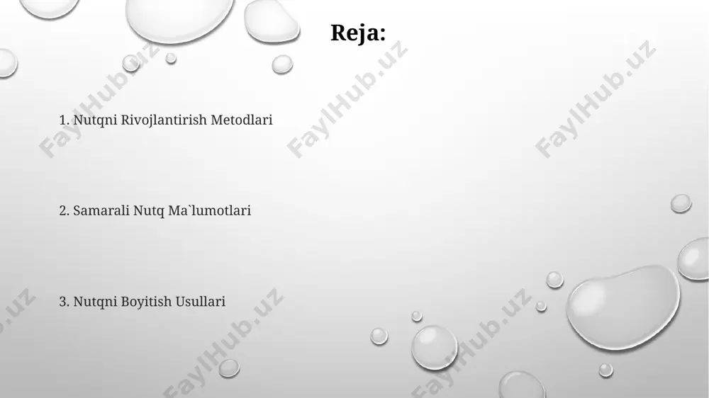 alan, tilning uchi, orqa qismi) va lablarning harakatlarini nazorat qilish orqali, xususan, “r” tovushining to'g'ri talaffuzi samarqand shevasi bilan toshkent shevasi o'rtasidagi farqlarni ko'rsatadi. tinglash va tushunish ko'nikmalarini rivojlantirish o'zbekistonning turli hududlaridan olingan audio yozuvlarni tinglash, dialektlarni farqlash va lug'atni boyitishga yordam beradi, 10 ta yangi so'z va ibora o'rganishni maqsad qilib qo'yish tavsiya etiladi. tushunishni yaxshilashda, 3 ta asosiy strategiyalar samarali: rejalashtirish, aktiv tinglash va xotira mashqlari (masalan, 5 ta asosiy fikrni eslab qolish). tinglashni yaxshilash uchun 20 daqiqalik muntazam mashqlar, masalan, bbc news yoki voa o'zbek xabarlarini tinglash, so'z boyligini 15% ga oshiradi. artikulyatsiya mashqlari тошкент шаҳридаги 15 дан ортиқ мактабларда тажрибали ўқитувчилар артикуляция машқларини болаларнинг нутқини ривожлантириш учун ҳар куни 20 минутдан фойдаланадилар. "артикуляция гимнастикаси" ўзбек тилидаги 30 дан ортиқ машқлар тўпламига эга бўлиб, томоқ, тил ва лаб мускулларининг ҳаракатчанлигини яхшилайди ва нутқни бойитади. артикуляция машқларининг 5-10 дақиқасини кунига 2 марта бажариш, товушларни аниқ талаффуз қилиш кўникмасини …
