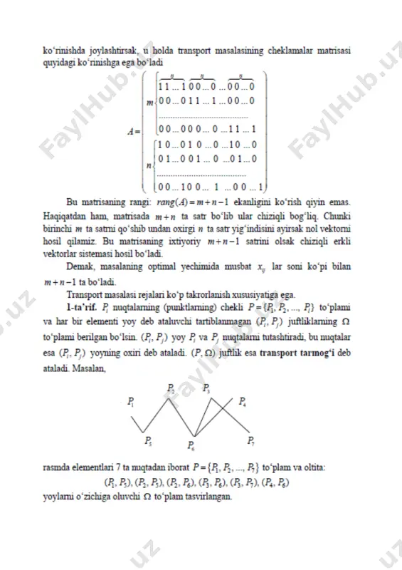 transport masalasining qo‘yilishi - Page 5