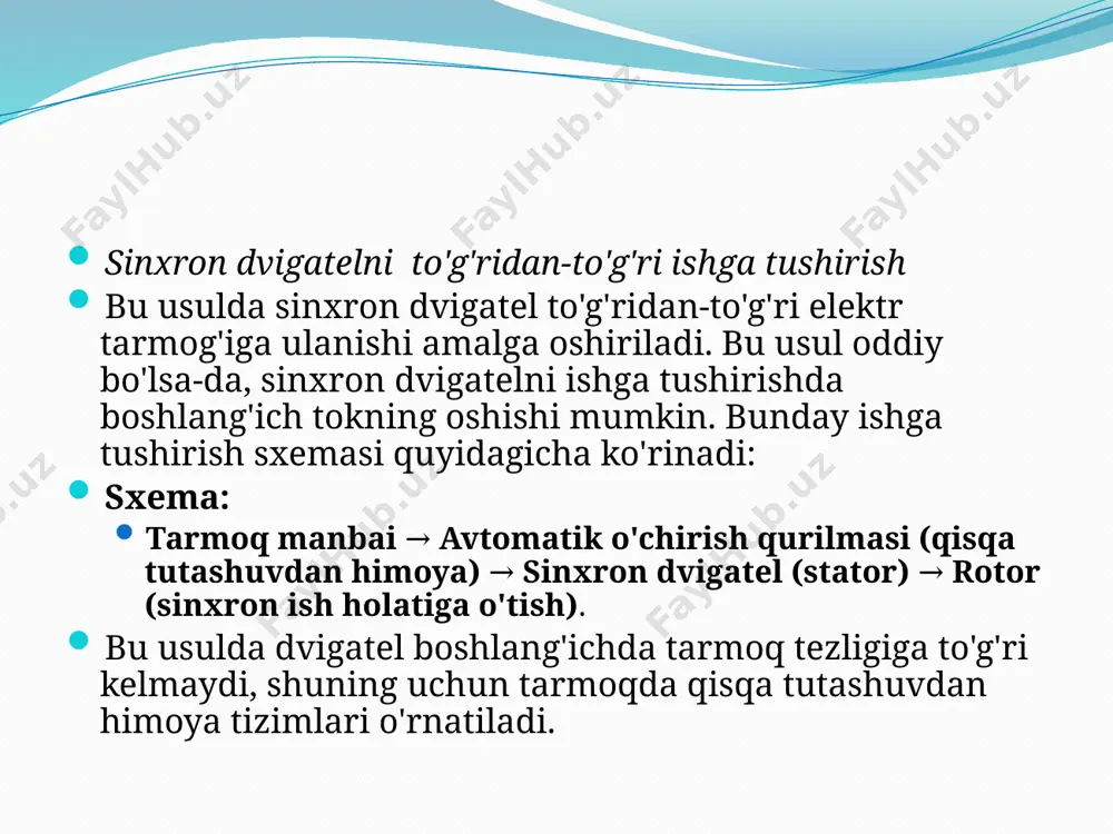 transformerlar" (by v. k. makarov, a. i. klimov) "asinxron va sinxron dvigatellarni boshqarish" (by a. v. isakov) "elektr dvigatellari. nazariya va amaliyot" (by i. v. pukinel) "elektr energiyasini ta'minlash tizimlari" (by l. n. kulyabko) image2.png image3.png /docprops/thumbnail.jpeg