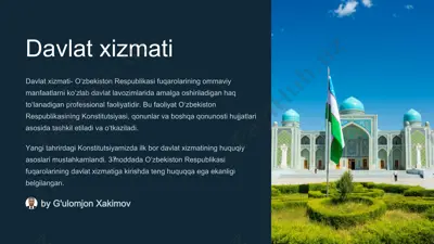 davlat xizmati — PDF