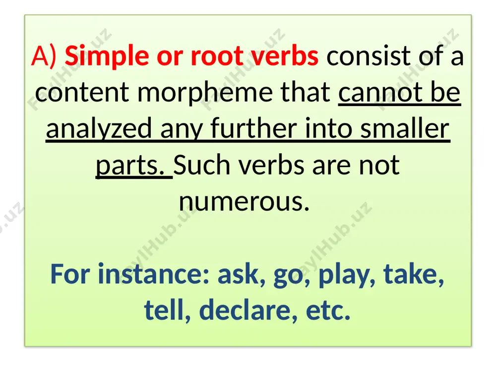 structural forms and grammatical categories of the verb - Page 3