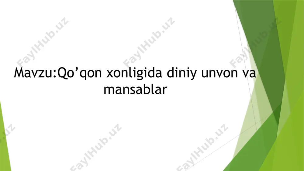 qo‘qon xonligidagi diniy unvon va mansablar - Page 2