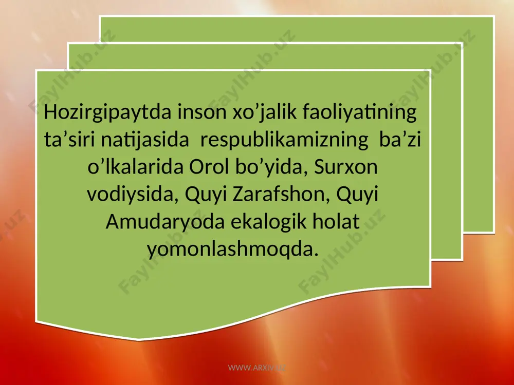 o’zbekistonning tabiiy boylikklari va ularni muhofaza qilish - Page 4