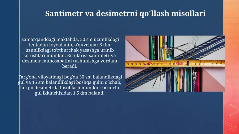 1-sinf santimetr va desimetr - Page 4