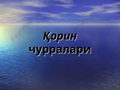 қоринчурралари — PPT