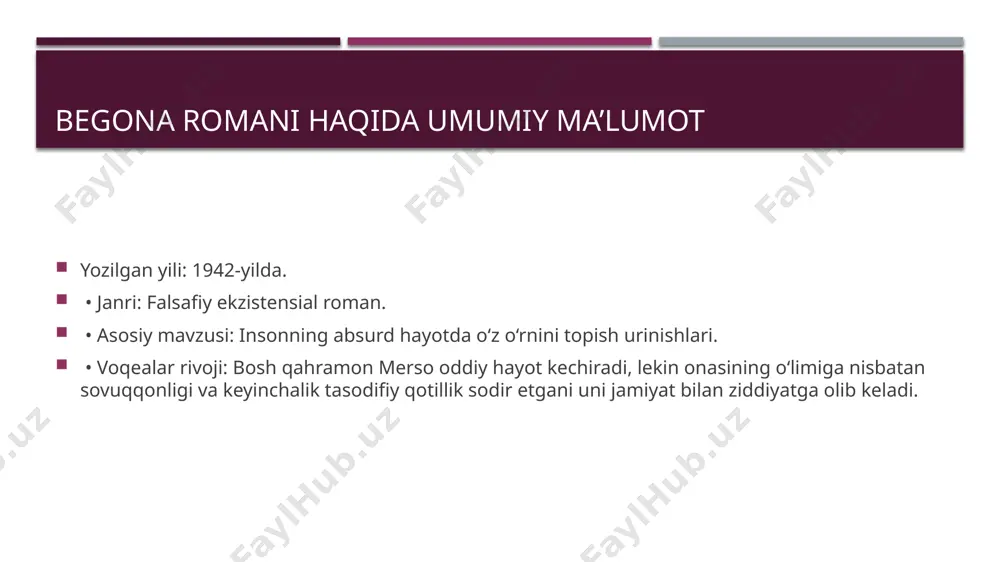 albert kamyu - hayoti, ijodi va begona asari tahlili - Page 5