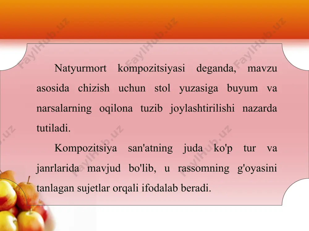 15-16-mavzu natyurmort kompozitsiyasi 6-sinf - Page 3