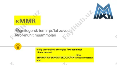 magnitogorsktemir-po'latzavodi — PPTX