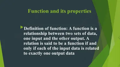 function and its properties — PPTX
