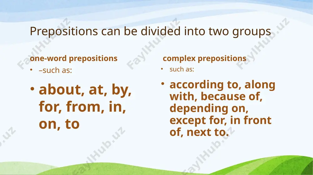 prepositions - Page 3