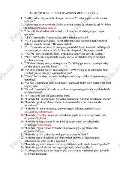 mother tongue and teaching methodology — DOCX