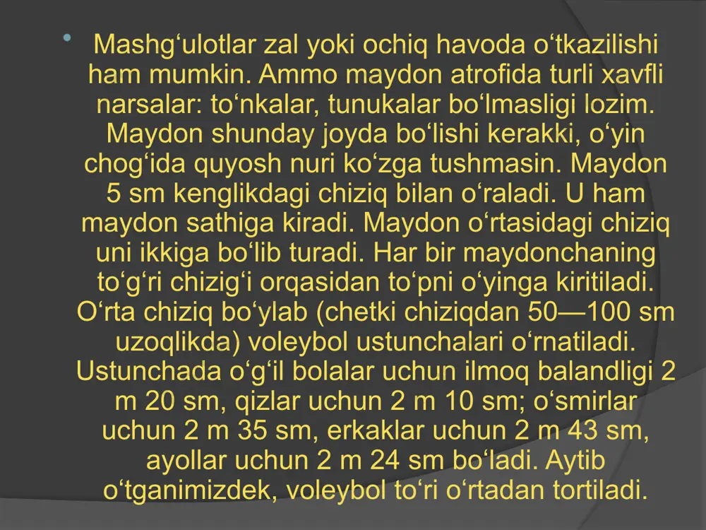 voleybol o‘yini taqdimoti - Page 5