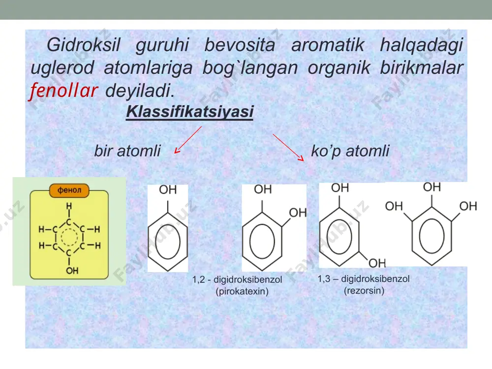 fenollar va aromatik spirtlar - Page 5