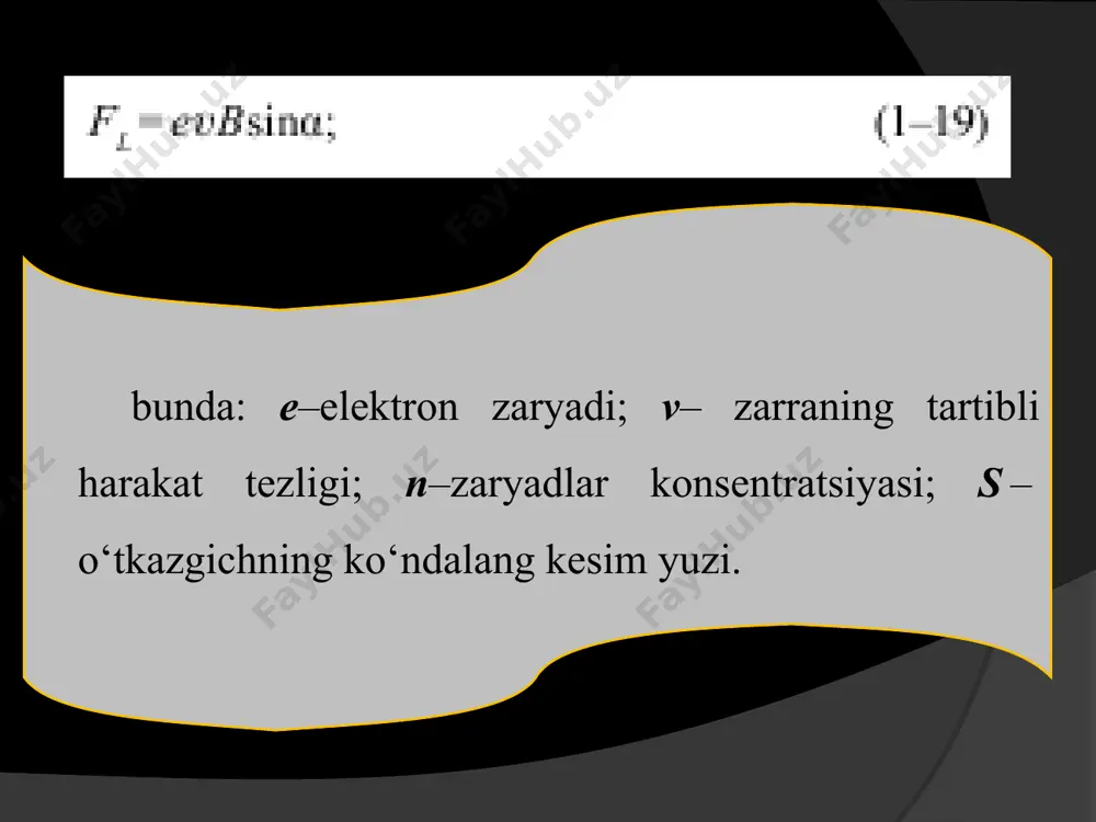 bir jinsli magnit maydonda zaryadli zarraning harakati. lorens kuchi 11-sinf - Page 5