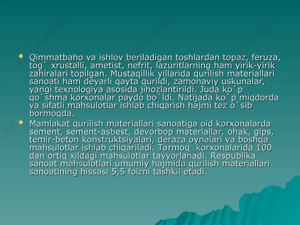 qurilish materiallari sanoati - Page 5